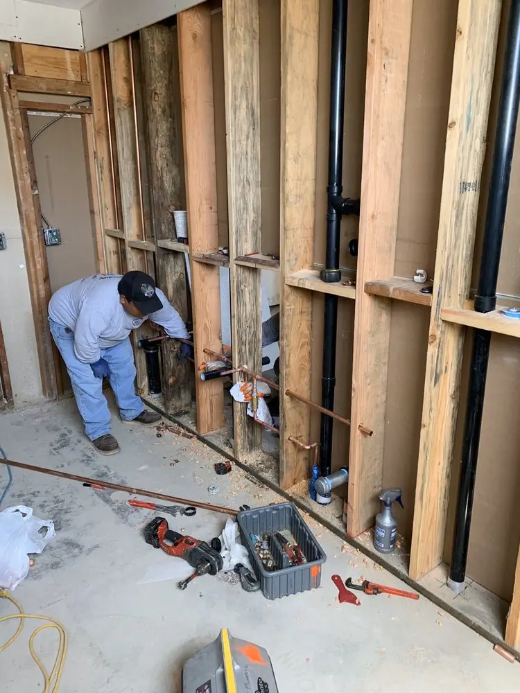 Commercial rough-in plumbing for Gas Line Repair in Two Bridges
